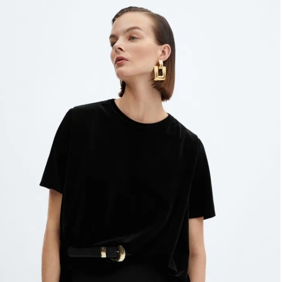 NWT Mango velour shirt - Picture 2 of 4